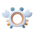 Silicone Baby Teether Baby Toys 0 to 6 Months BPA Free Chewing Teething Toys Crab Wooden Ring Teether Reborn Silicone Baby Toys