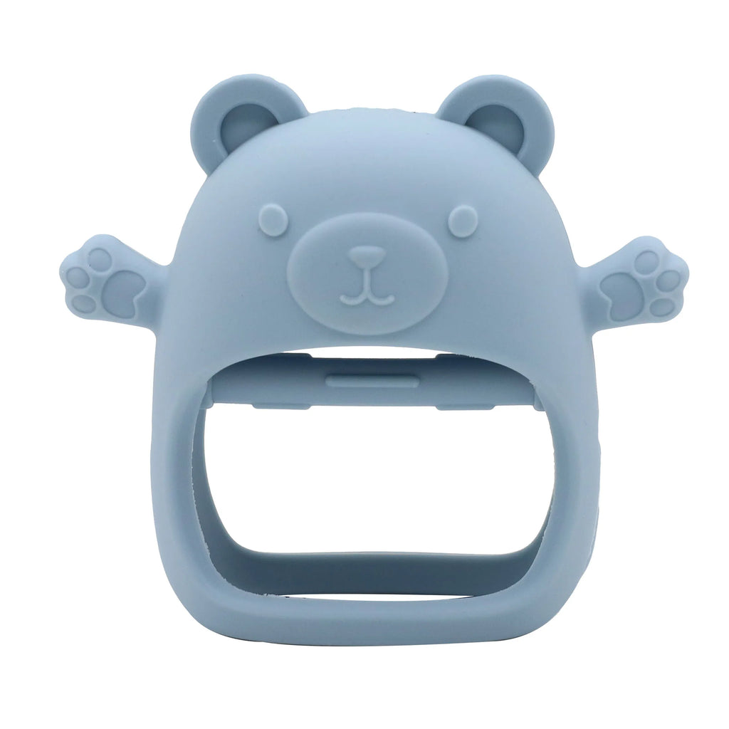 Silicone Teddy Bear Teething Toy for Babies, Easy to Grip and anti Food Hand Toy